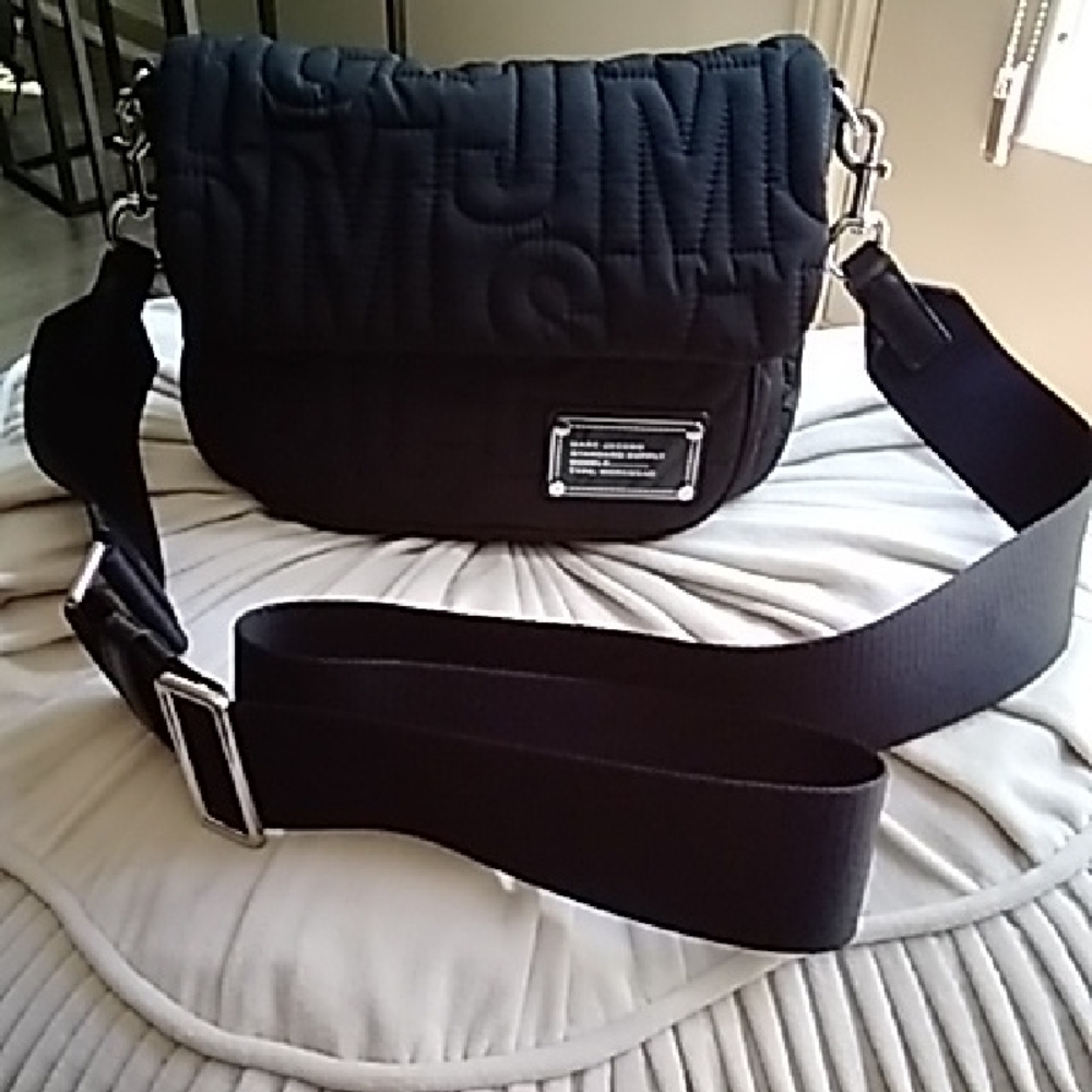 Marc Jacobs Black Quilted Crossbody Bag